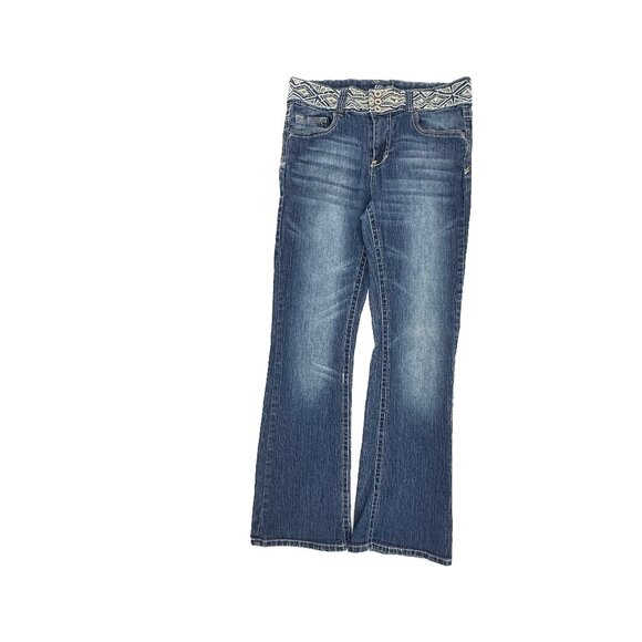 Angels Bootcut Women's size 12 Dark Wash Blue Denim Jeans - Picture 1 of 4